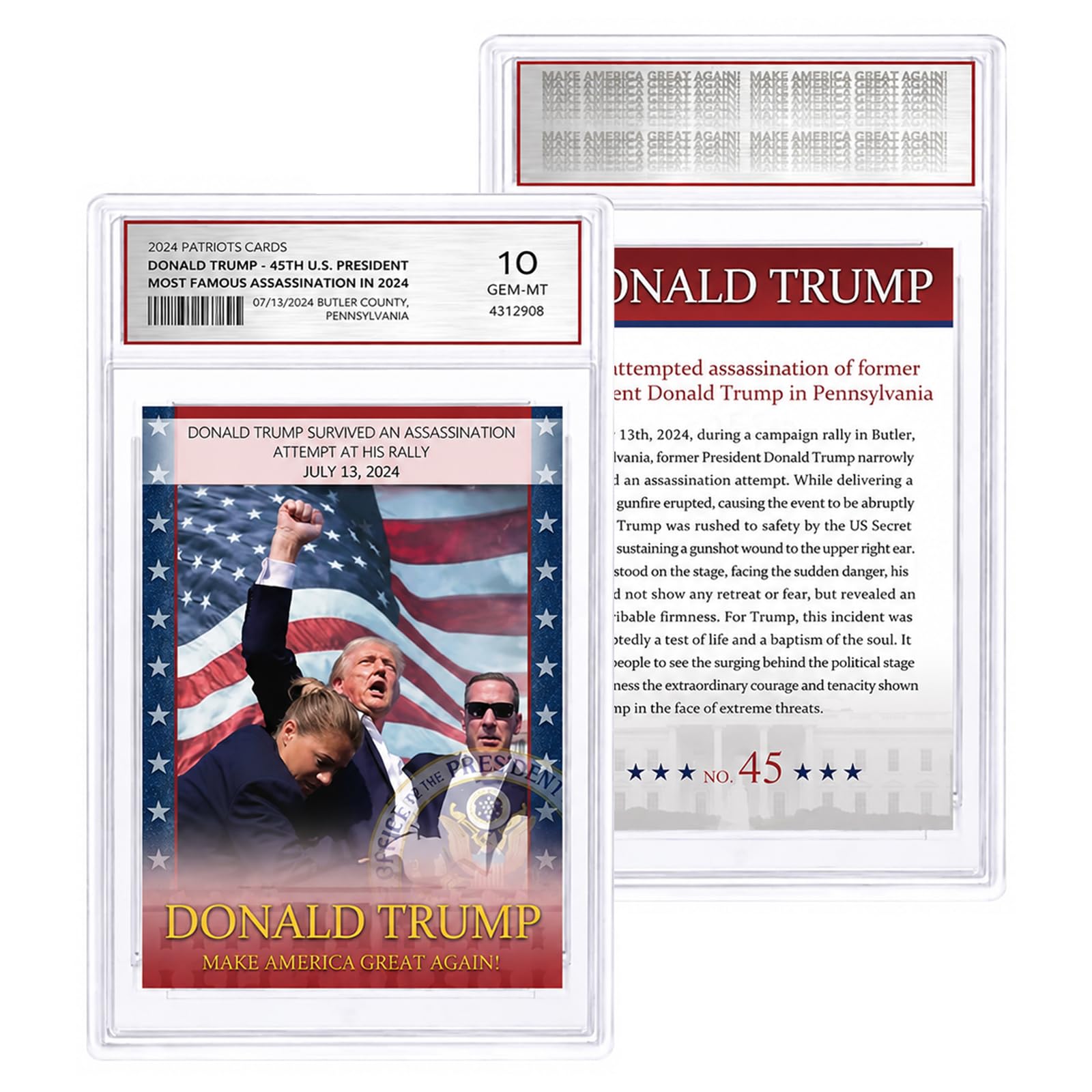 Amazon.com: Trump Trading Card - Donald Trump Collectibles, GEM
